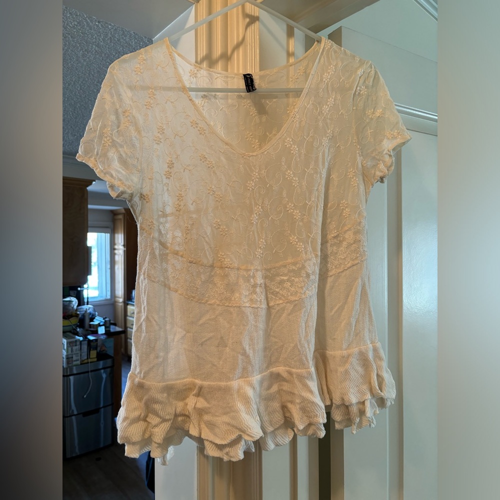 Free People lace blouse